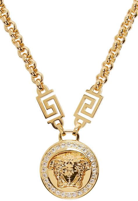 are versace necklaces real gold|authentic versace jewelry.